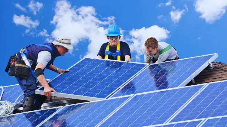 solar panel installation