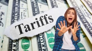 woman scared of tariffs