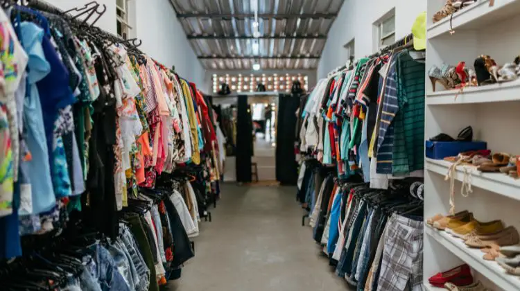 thrift store aisle